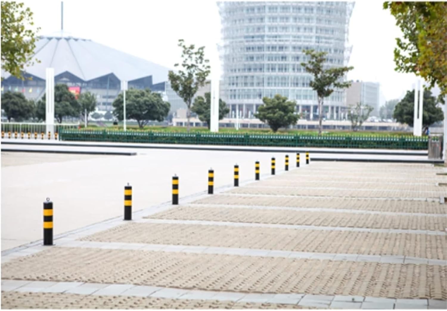 Cono de señalización Vial, bolardos de estacionamiento con Cinta Reflectante extraíble para Control de multitudes, balizas Viales y Viales (Paquete de 2, 55 cm [21,6 pulg