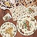 Western Birthday Party Decorations Cowboy Birthday Tableware Includes Plates and Napkins, Fork, Tablecloth, Western Cowboy Rodeo Birthday Dinnerware for Wild West Party Supplies