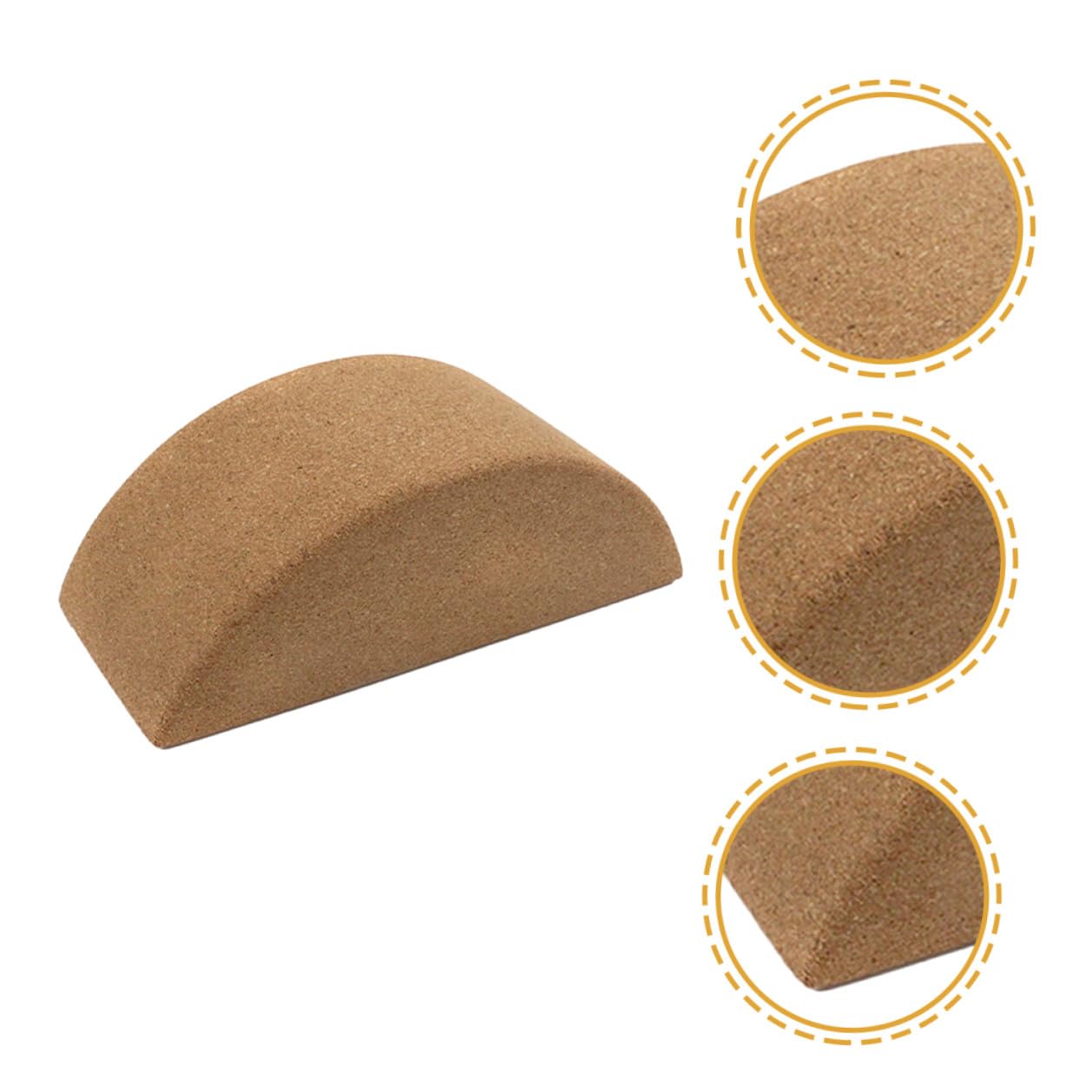 GLEAVI Bloque de Yoga de Corcho Natural Antideslizante Bloque Pequeño para Entrenamiento Físico Soporte para Equilibrio y Pilates Herramienta Multifuncional para Yoga y Meditación