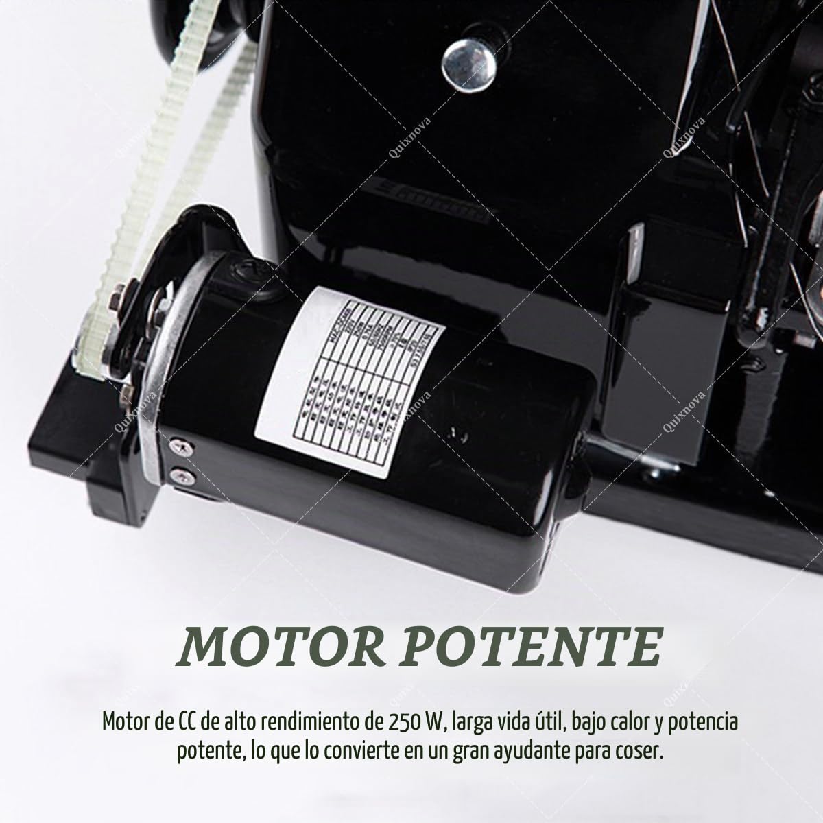 Máquinas remalladoras y overlock de 250 W - Máquina de Coser Industrial automática de 3000 Puntadas/Minuto para Tejidos de Punto, Vaqueros, Tiendas de campaña y Otros artículos Blue