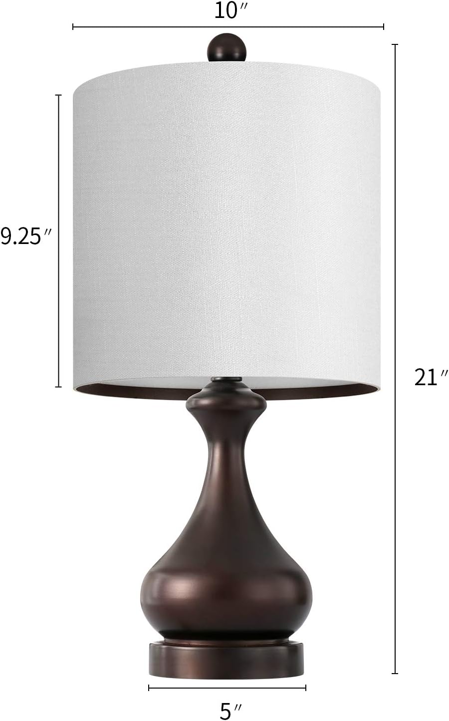 One-Day Sale: Up to 60% Off BOBOMOMO USB Metal 21'' Table Lamp Set of 2 with Charging Port Eye Caring Nightstand Lamps Dressed in Brushed Brown Finish and White Lamp Shades for Bedroom, Living Room Up To 40% OFF BOBOMOMO USB Metal 21'' Table Lamp Set of 2 with Charging Port Eye Caring Nightstand Lamps Dressed in Brushed Brown Finish and White Lamp Shades for Bedroom, Living Room