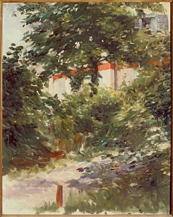 Image imprimer affiche au feuillage edouard manet décoration salon