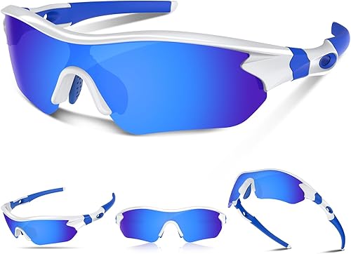 Miniatura 10 de Gafas de sol deportivas polarizadas para hombres y mujeres, jóvenes, béisbol, correr, pesca, tenis, golf, ciclismo, conducción, motor TAC UV400 TR90