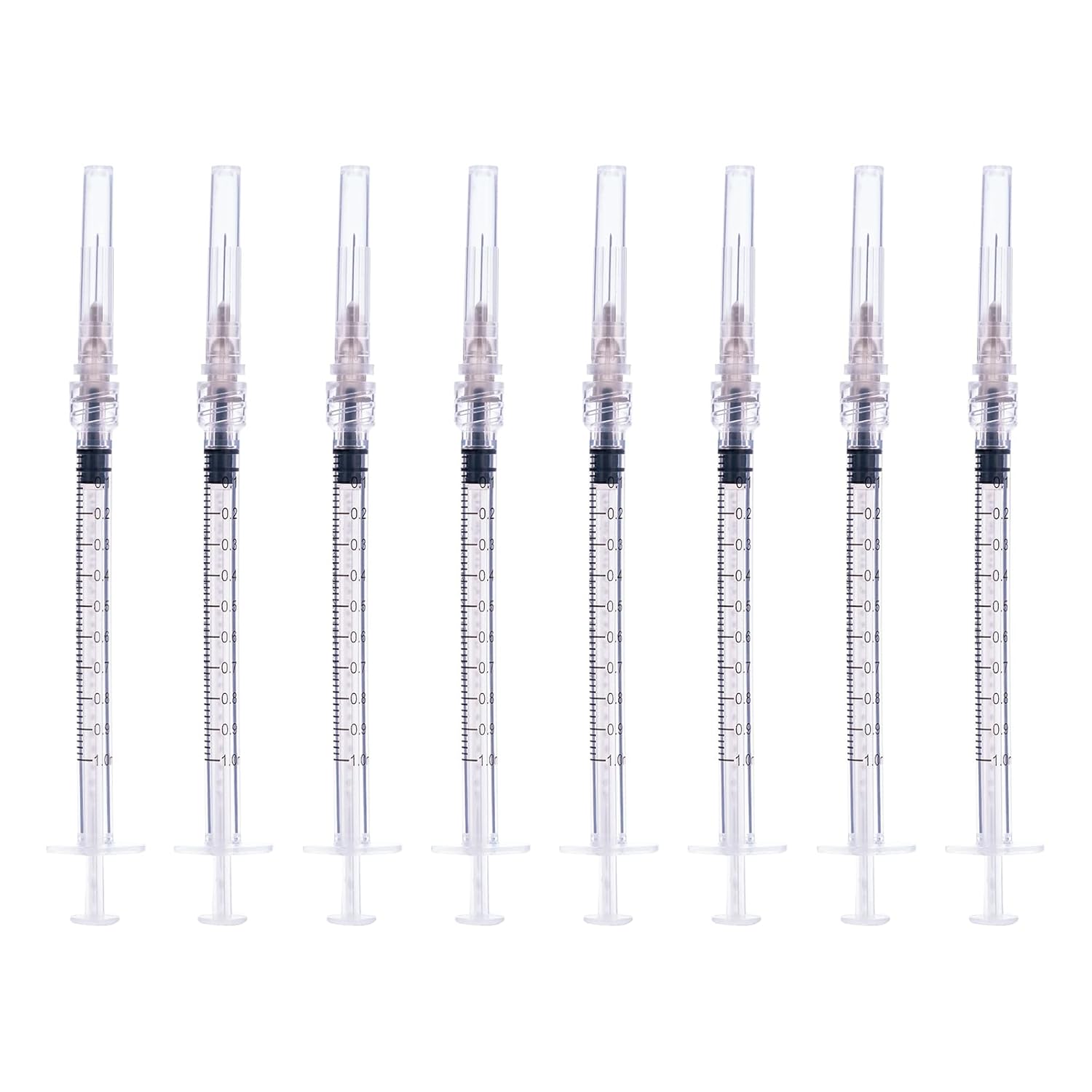 1cc/ml Syringes with 27Ga 0.5Inch Needle Disposable Each