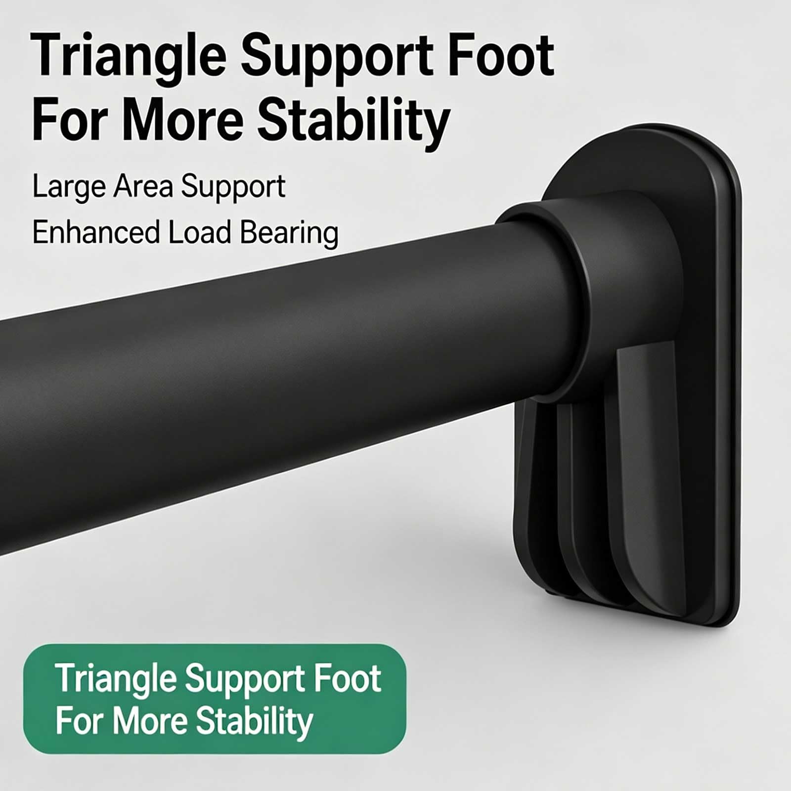 Tringle Rideau Sans Percage Extensible, 78-418 Cm, pour la Maison, la Salle de Bain et les Fenêtres. Résistante à la Rouille et Antidérapante(Black,218-268cm/86-105.5in)