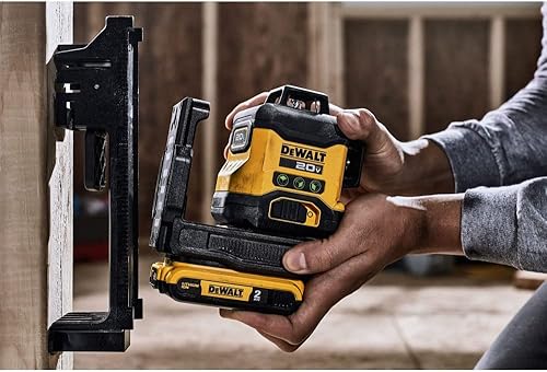 Miniatura 5 de DEWALT Kit de nivel láser de 20 V máximo, láser de línea cruzada, 3 x 360, verde (DCLE34031D1)