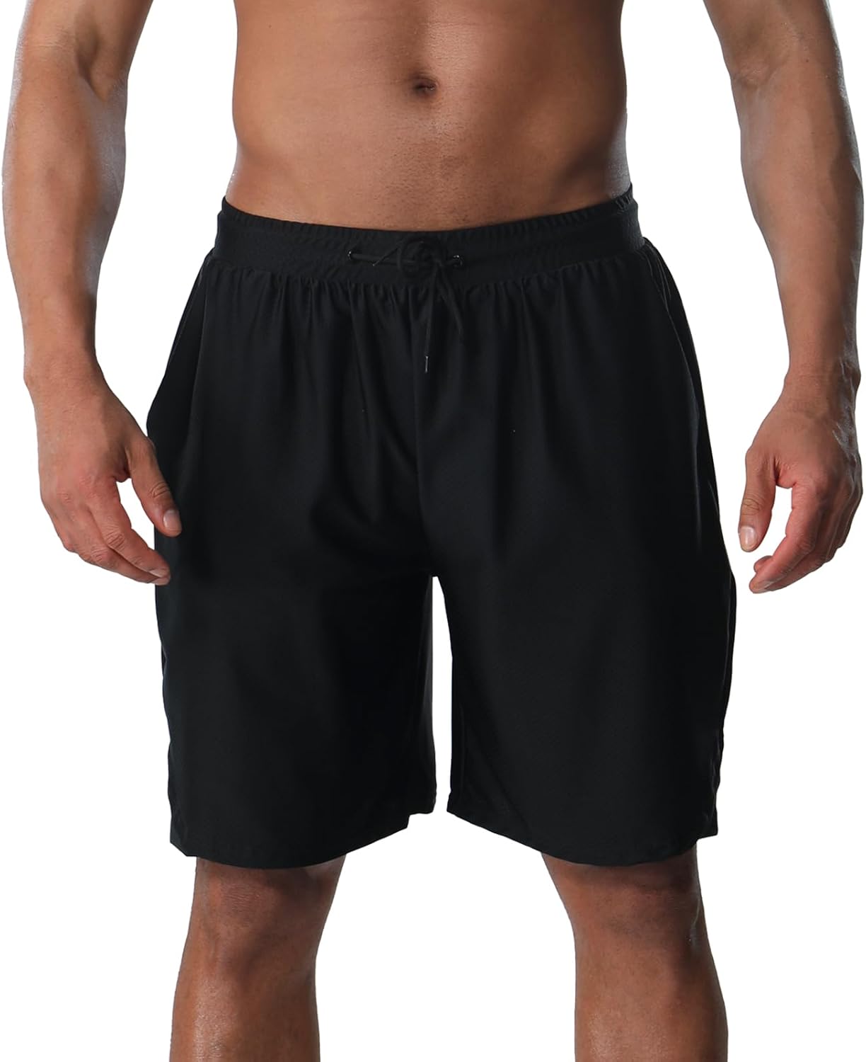 Sauna Shorts for Men Sweat Enhancing Workout Shorts 2 in 1 Quick-Dry Athletic Shorts for Fat Burning Gym Sauna - Image 2