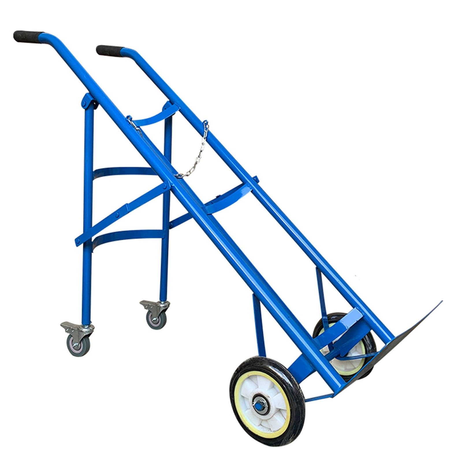 Genérico Soporte móvil Plegable para bombonas de Gas para Almacenamiento/Transporte, Carro para bombonas de oxígeno para hospitales/Laboratorios/escuelas, Carro de Mano Independiente para c