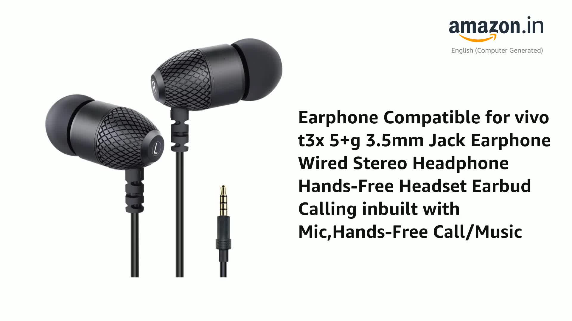 Earbuds Headphone Jack Redmi Note Pro Max Headset LBSC Aux To