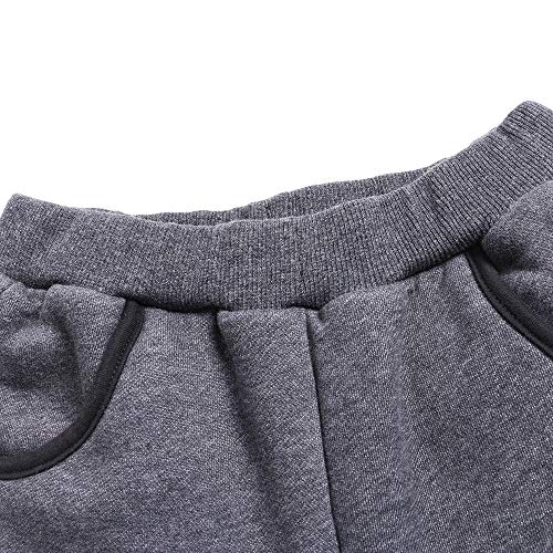 Pantalones de entrenamiento para correr por la mañana con doble capa de abrigo 4