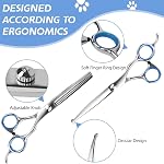 Professionnel 6 in1 Kit ciseaux pour chiens, Ciseaux enduits de titane pour chiens pour chiens
