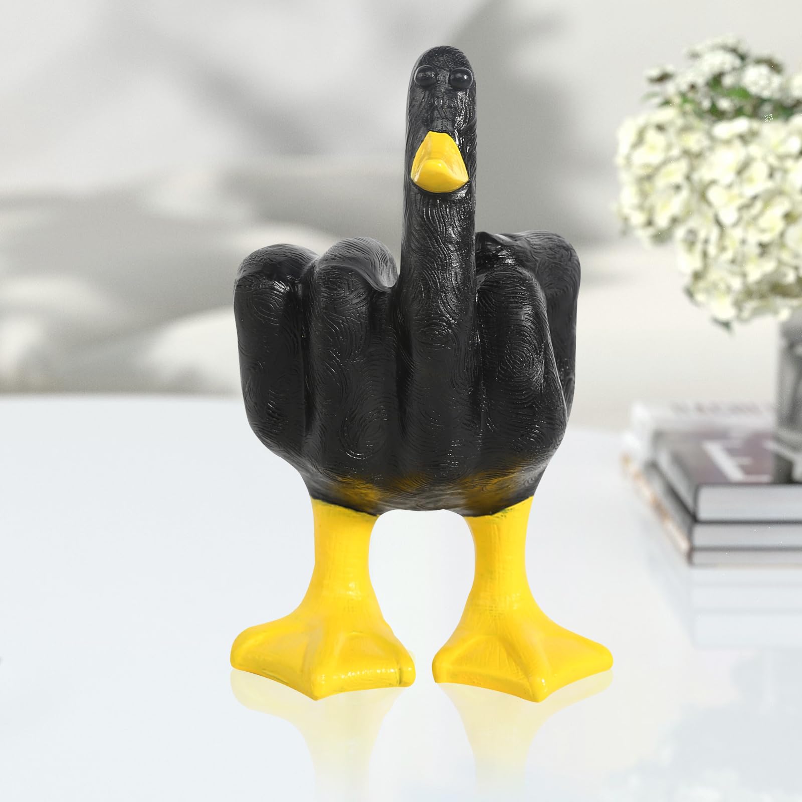 Figurine de canard d'halloween, décoration de Table colorée, Figurine de canard avec geste