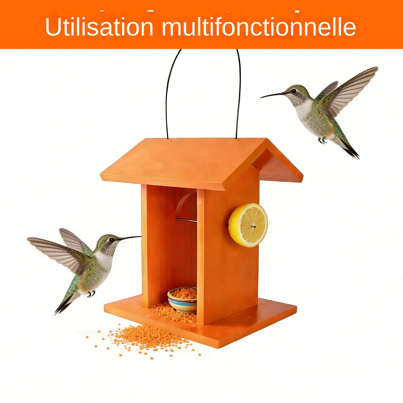 Vogelfutterhaus Futterstation Mit Dach | Dekoratives Vogelfutterhaus Aus Holz Zur Beobachtung Von Und Finken Dekoration Für Garten Balkon Terrasse