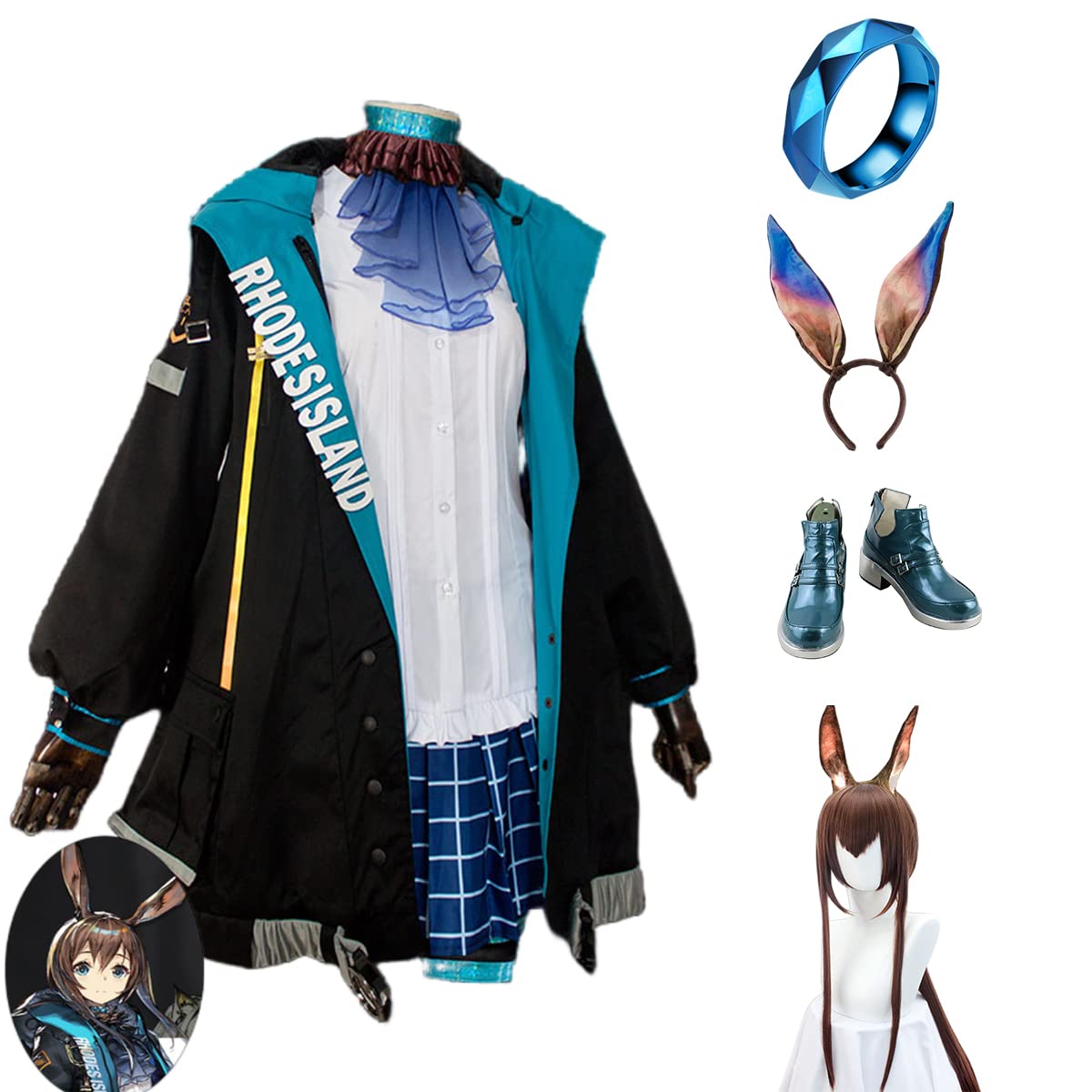 アークナイツ アー 阿 衣装一式&靴&武器&ウィッグ付 | www