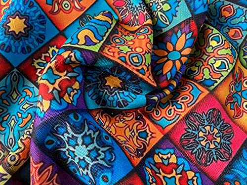 HOMADORN Cotton Feel Multicolor Digital Printed Double Layered 4 Seater Table Cloth / Cover (TC-35, Table Cover ( 52 INCHES X 60 INCHES ))