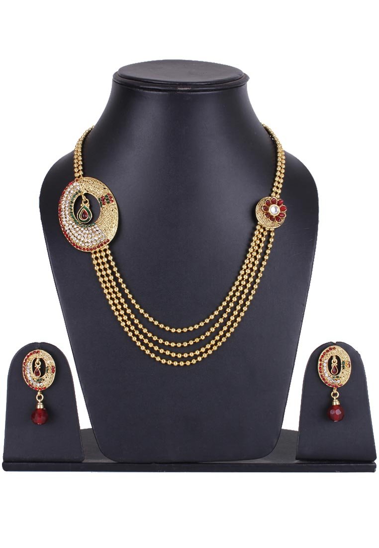 Plated Multi-Strand Necklace, Stylish Gift for Her