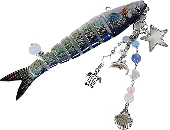 Fun Fish Keychain 3d Fish Keychain Realistic Fishing Lure Pendant Key Chain Fisherman Fishing Bait Keyring Gift