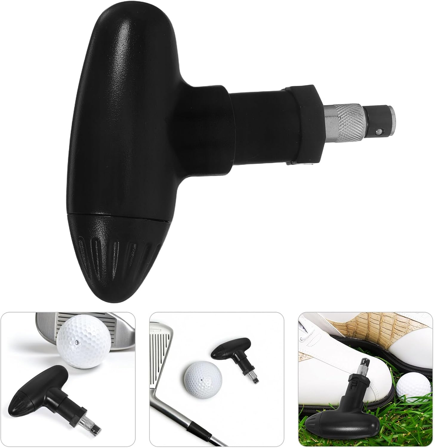 BESTonZON Golf Shoe Spike Wrench Ratchet Action Remover Tool Plastic Handheld Universal Cleat Adjustment Wrench for Convenient Golf Spike Replacement and Maintenance