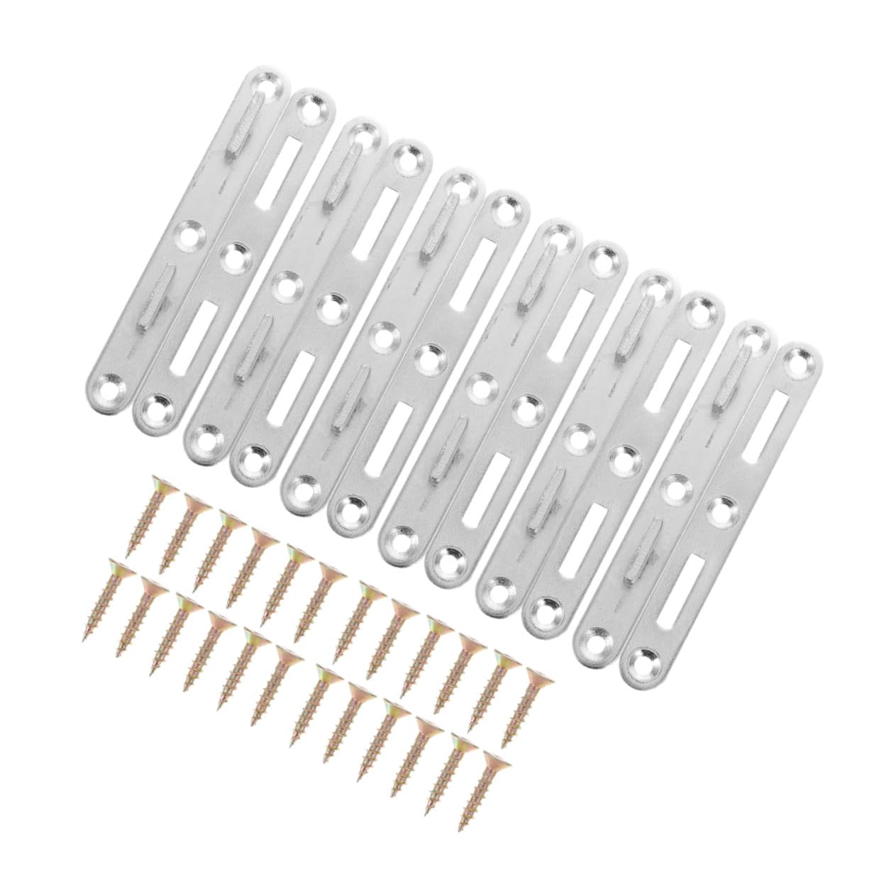 Fixations pour rails de lit en fer argenté : fini les grincements de lit instable