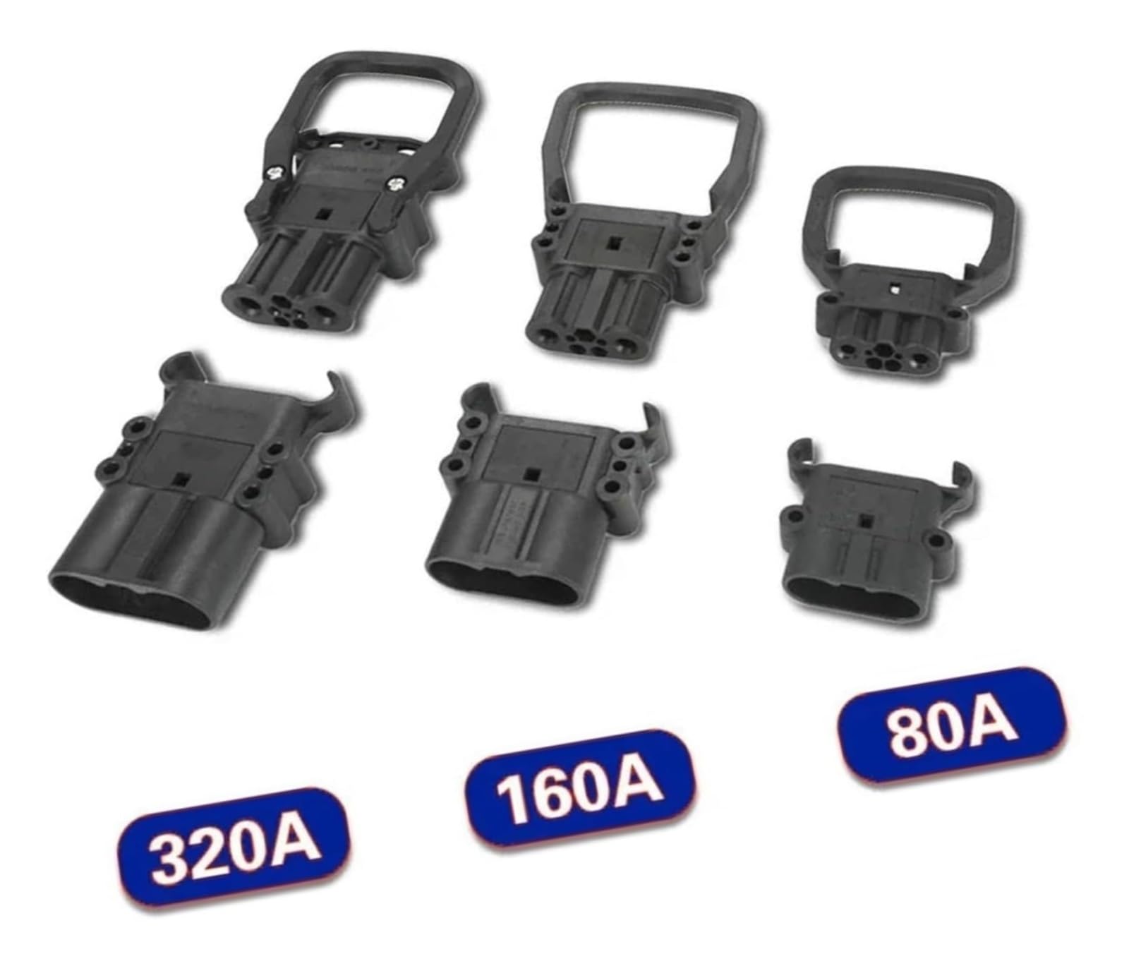 For REMA Gabelstapler Batterieanschluss 80A/160A/320A 150V Netzstecker männlich und weiblich for Elektrohubwagen(160a Male-female)