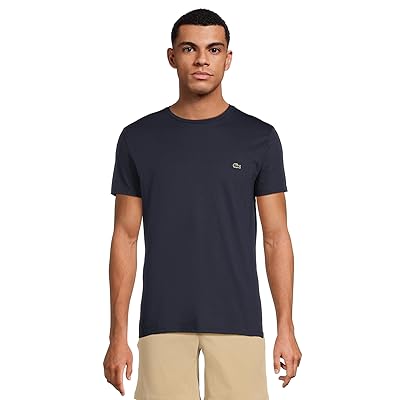 Lacoste Short Sleeve Pima Crew Neck T Shirts Men