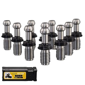 WTTTOOLS 10PCS CAT40 45?Pull Stud Retention Knob 461U/T with 5/8''-11UNC Thread Coolant Thru Fits HAAS CNC Machine Tool Holder US Stock