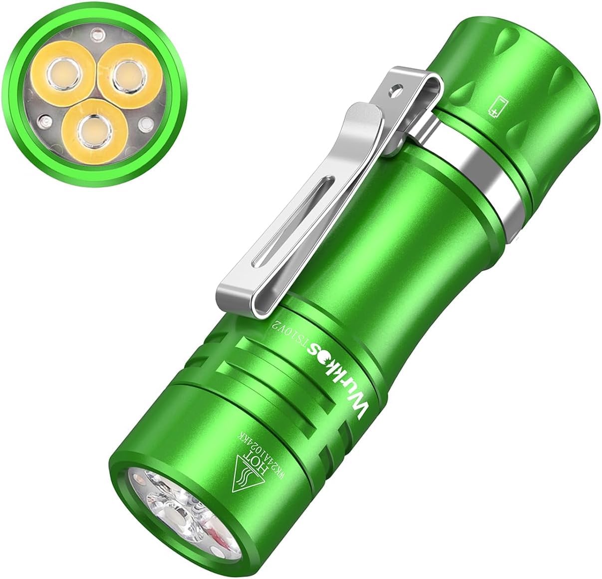 Wurkkos TS10 MAX LED Mini-Taschenlampe, Wiederaufladbare EDC