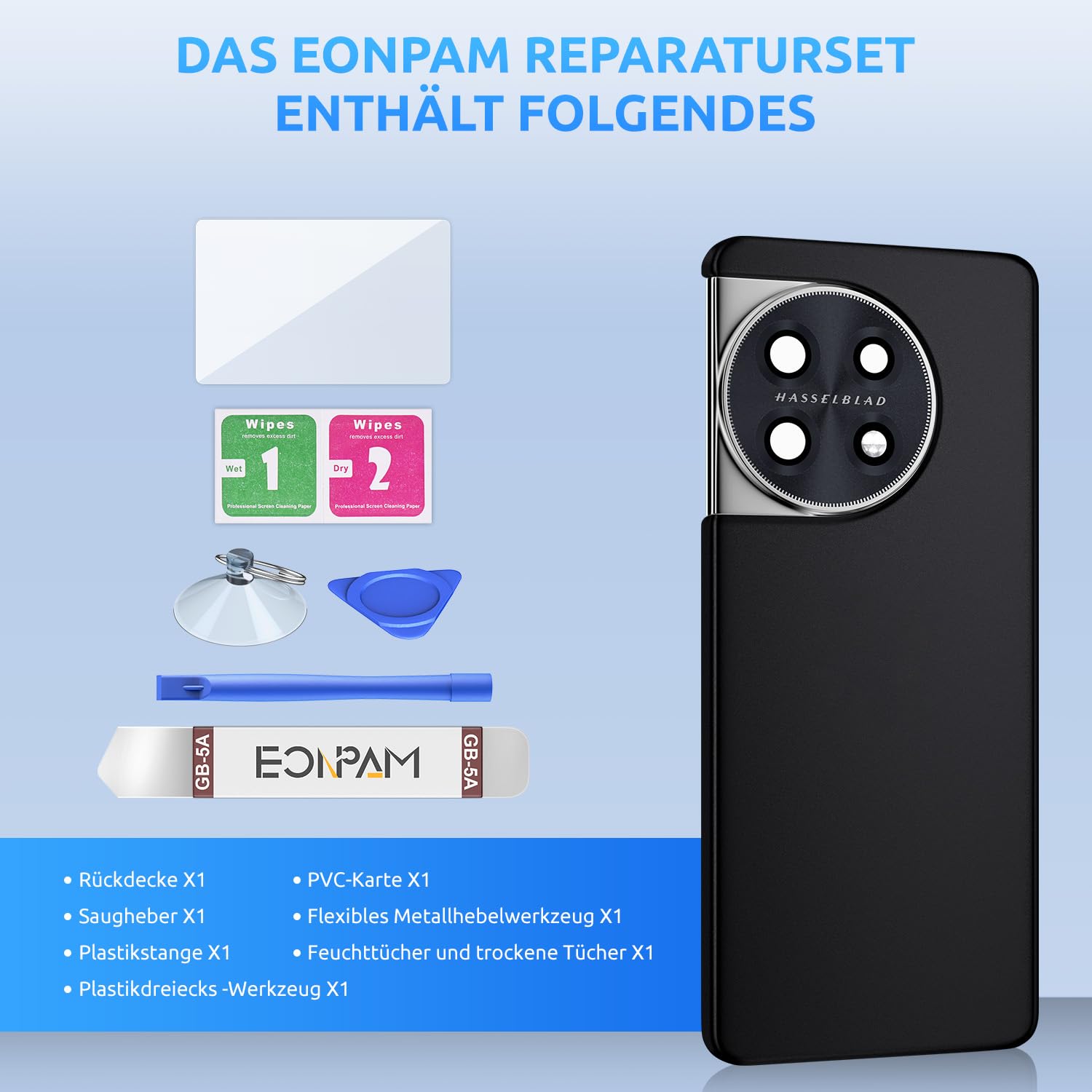 Kaufe Glasrückdeckel Für OnePlus 10 Pro, Harte Batterieabdeckung