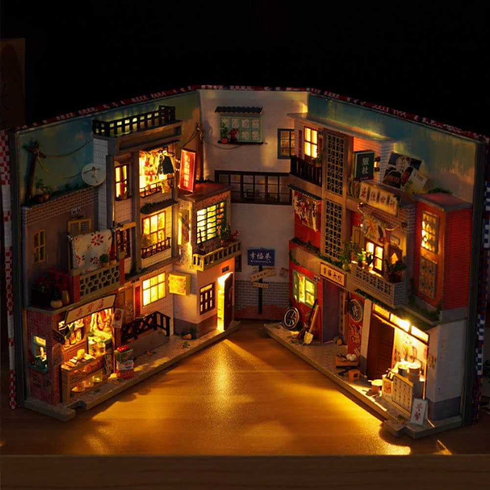 3D Houten boekenstandaard, puzzel, doe-het-zelf poppenhuis, houten
