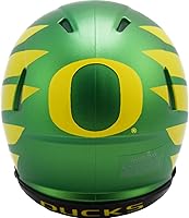 Vista 2 de Oregon Ducks - Mini casco de fútbol americano Riddell Speed de la NCAA verde manzana con alas