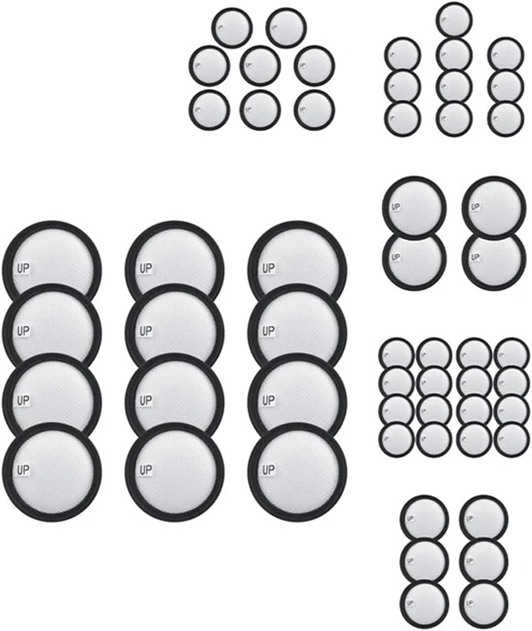 Compatible for Jimmy B505 B506 B603 B603 Pro BX5 WB55 WB73 B6 Pro BX6 BX7 Pro Hepa Filter Replacement Parts Sales(As Shown 8PCS)