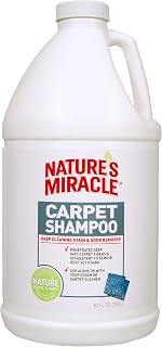 Nature's Miracle Carpet Shampoo 64oz - Deep Cleaning Pet Stain & Odor Remover for Carpets & Upholstery