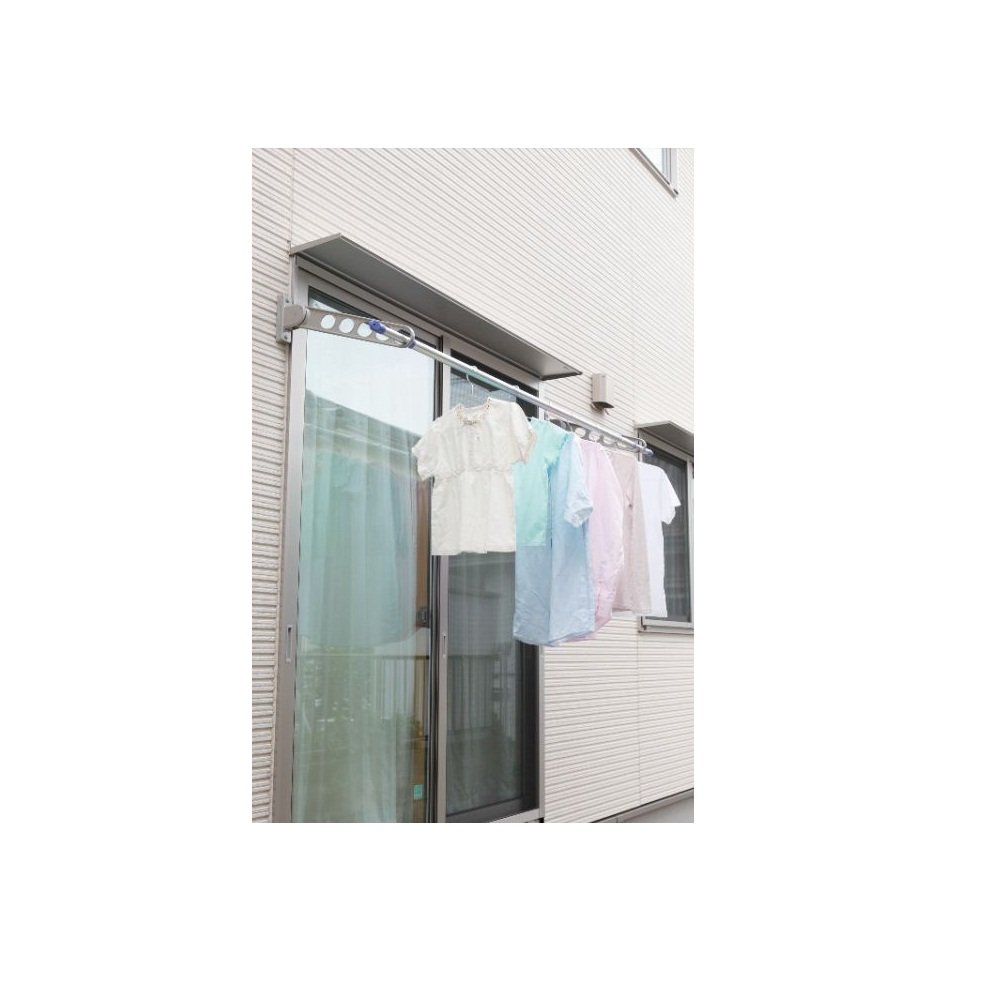 川口技研 RK-55-ST 窓壁用物干し ステンカラー