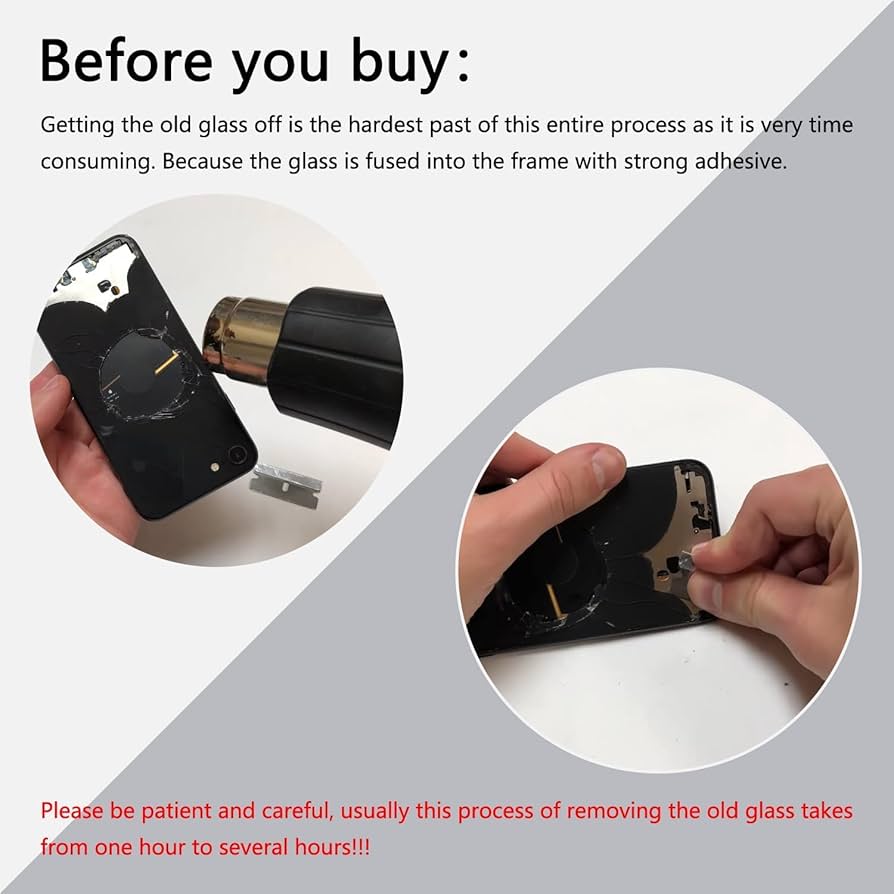 Amazon.com: ABUSVEX Original Back Glass Replacement for