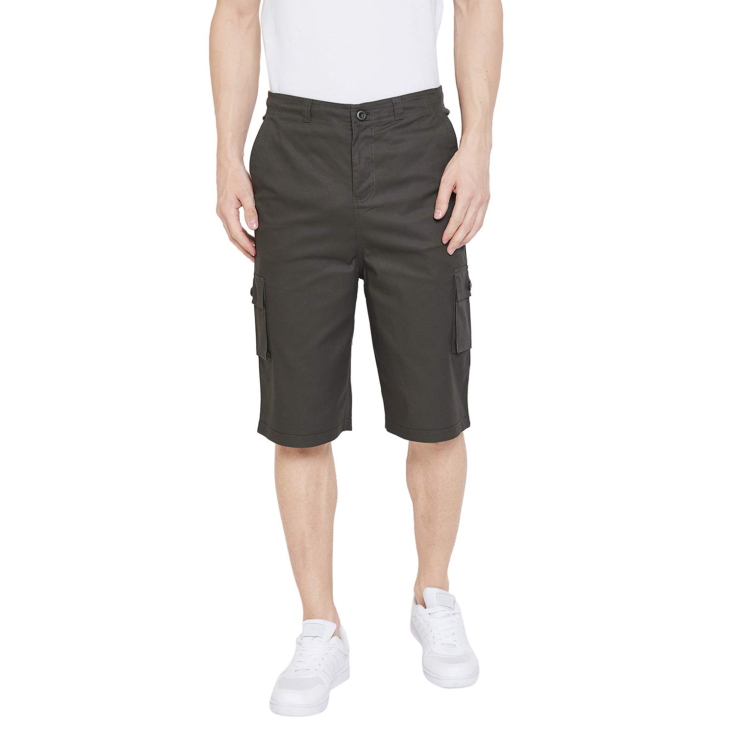 hypernation Brown Color Cotton Men's Shorts (HYPM002818)-picture-51