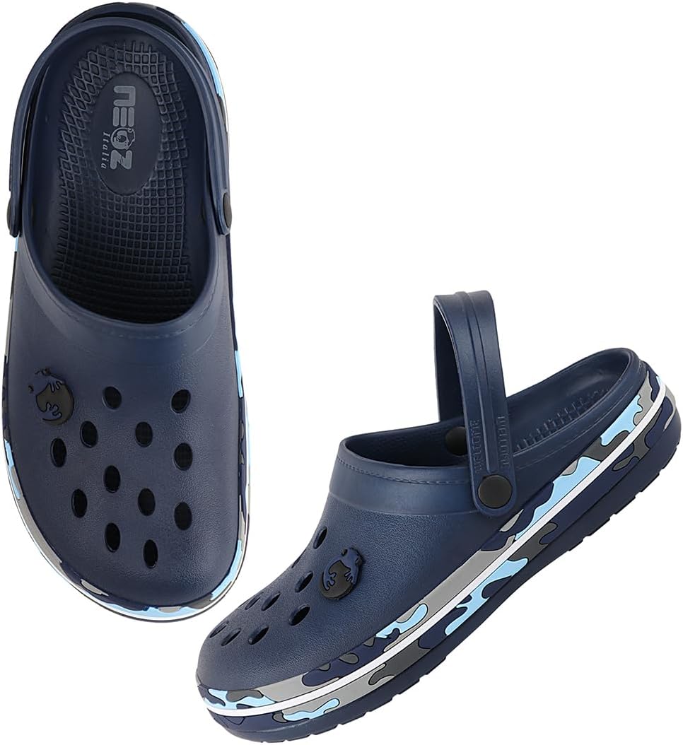 CAMO Men's Clogs/Sandals with Adjustable Back Strap Ultra Soft & Flexibility Anti Skid Comfortable Waterproof Daily Mules Clogs/Sandals for Men
