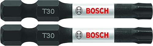 BOSCH ITT30202 - Paquete de 2 brocas de atornillado Torx #30 de 2 pulgadas