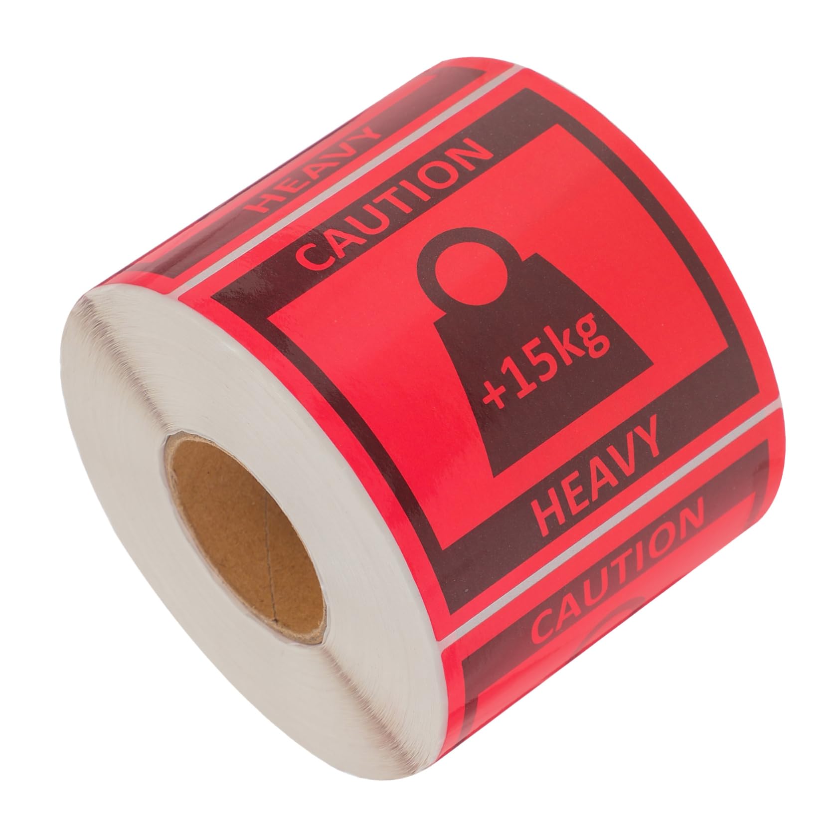 PRETYZOOM 2 Rollos pegatina con sobrepeso embalaje para envíos embalaje de transporte Moviente pesado pegatinas El equipo levanta la etiqueta del paquete pesado. pegatinas para moverse rojo