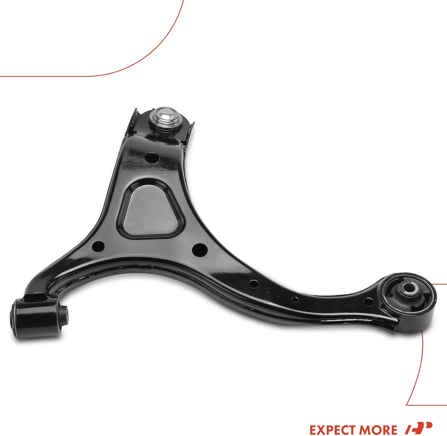 A-Premium Front Right Lower Control Arm with Ball Joint Compatible with Hyundai Santa Fe 2007 2008 2009