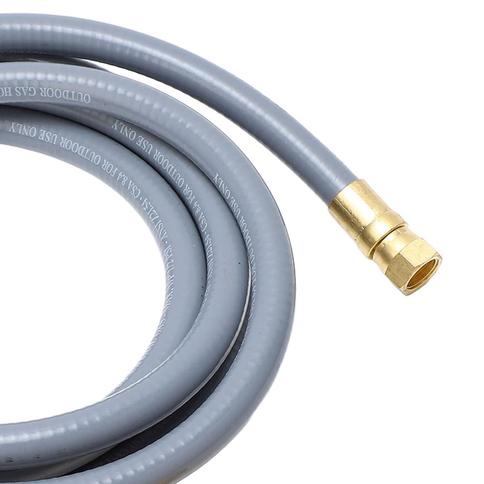 plplaaoo Tubo Flessibile per Barbecue a Gas, prolunga per Tubo Flessibile per Gas per, 12 Piedi, 1/2 Pollice, in Gomma con connettore rapido per Viaggi, Campeggio, Cucina all'aperto,