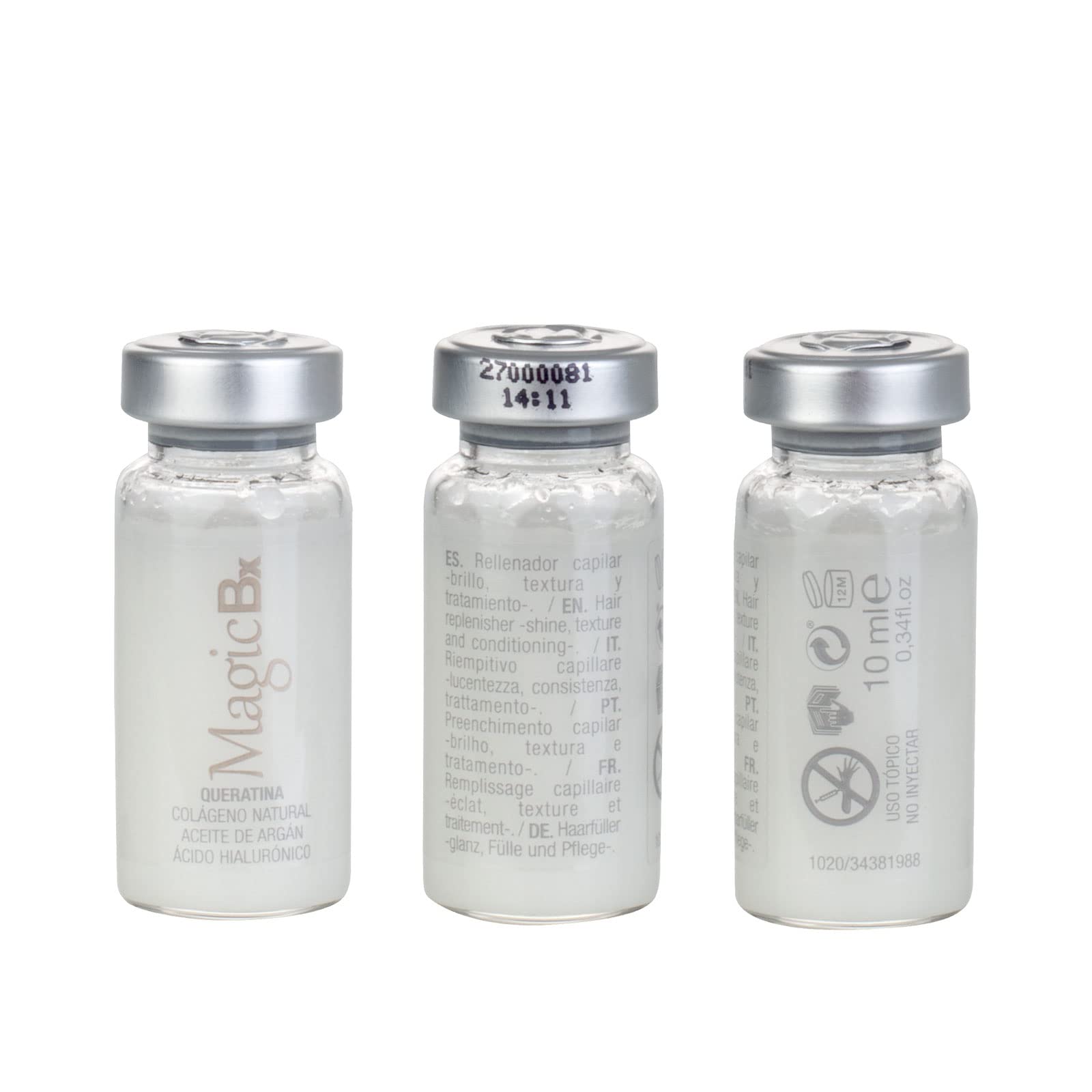 Tahe Magic Bx Rellenador Capilar Brillo, Textura y Tratamiento para Todo Tipo de Cabellos, 6x10 ml