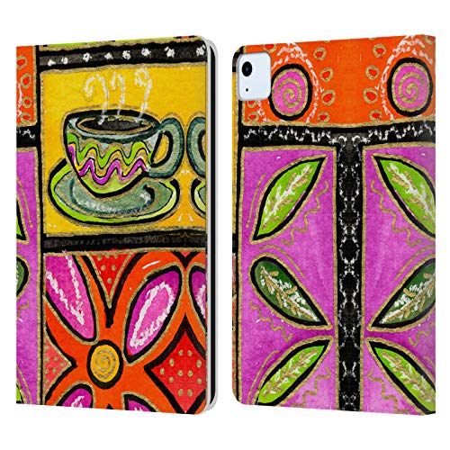 Étui en cuir iPad Air 11 protection intégrale design fleurs Wyanne