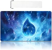 Vista 21 de Tapete de juego MTG cosido de alta calidad con zonas y respaldo de goma antideslizante, tapete de juego TCG de 24 x 14 pulgadas para MTG y otros Dkt
