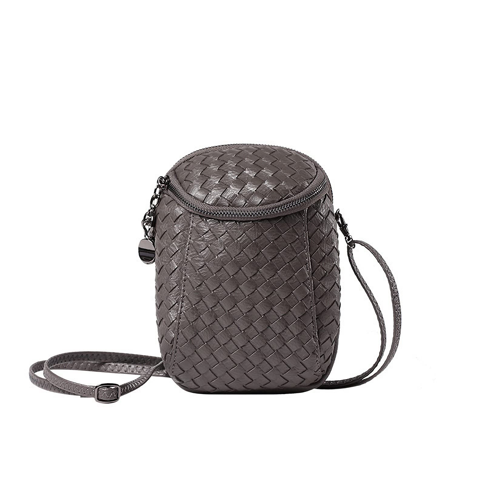 evoonSmall Crossbody Bag for women Mini Woven Leather Cell Phone Purse Shoulder Sling Bag Wallet for Laides Travel Favorites