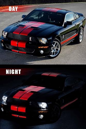 Miniatura 3 de Lámina de vinilo rojo con brillo para automóvil, rollo fácil de instalar sin ensuciar, adhesivo, Rojo