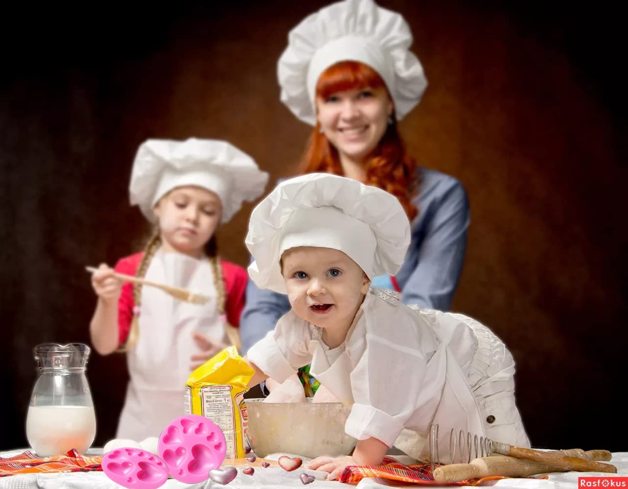 Heart Silicone Molds,2 Pieces Mixed Size Silicone Candy Molds, Heart Shape Molds for Chocolate, Cookie Decor, Pastry, Cake, Jelly, Pudding Making - Image 6