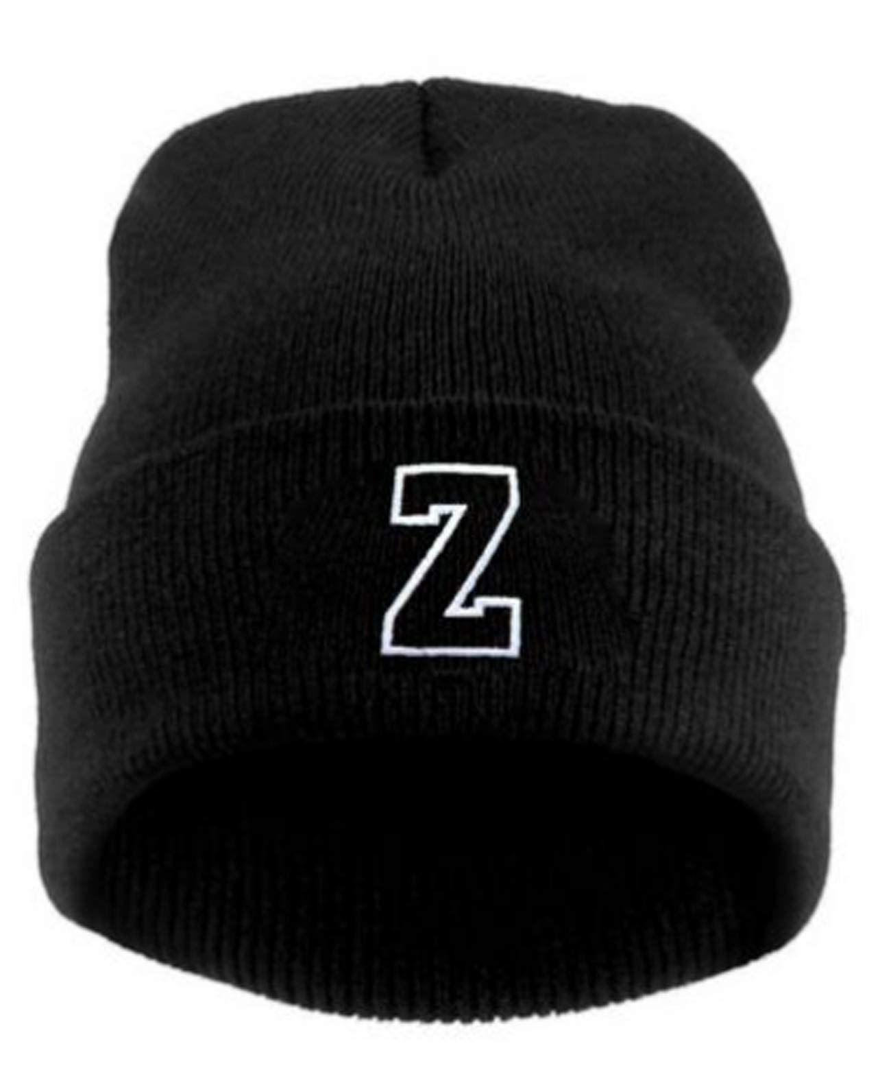 MFAZ Morefaz Ltd Kids Winter Beanie Hat Boy Girl Cap Worm Hats Children School Youth Sport Alphabet A-Z (Z)