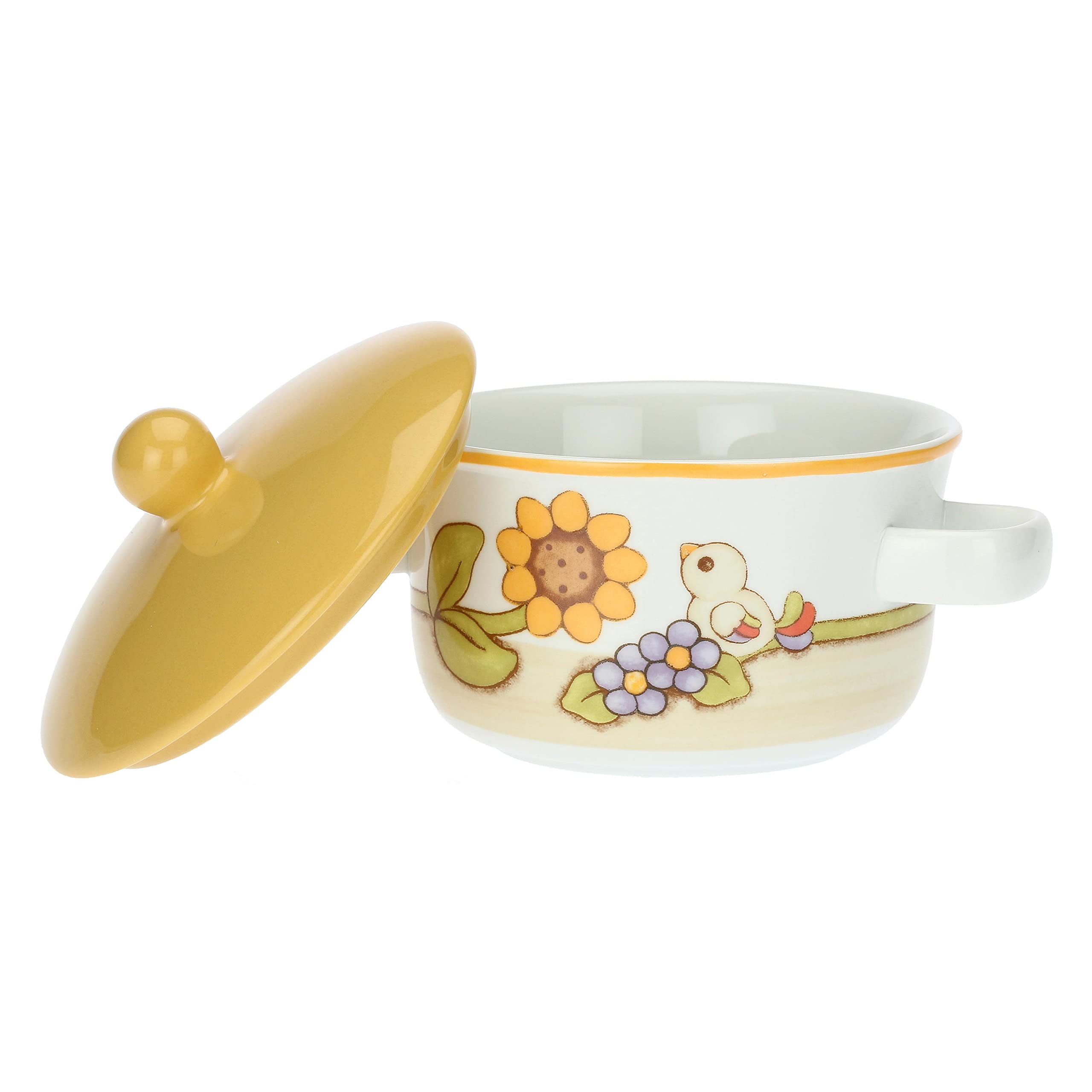 THUN - Ciotola per zuppa con Girasoli e Fiori Country