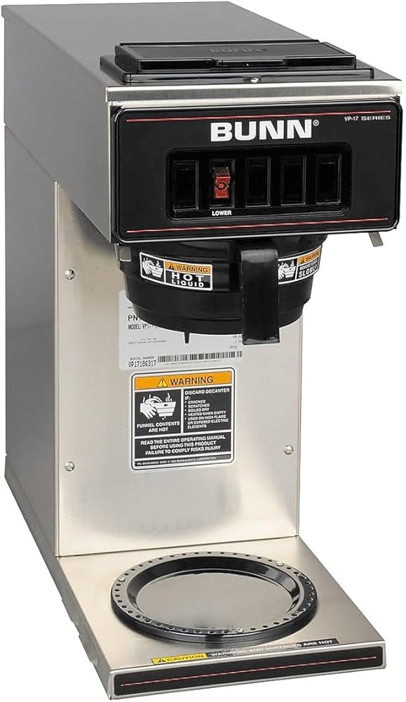 1ウォーマー付きBUNN 業務用コーヒーマシン VP17-1SS Amazon | 1ウォーマー付きBUNN 13300.0001 VP17-1SS Pouroverコーヒー