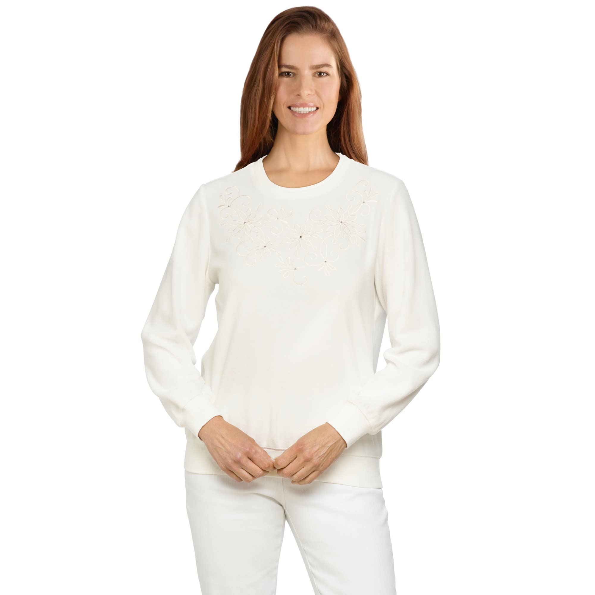 Alfred Dunnerwomens Alfred Dunner Womens Womens Floral Embroidery